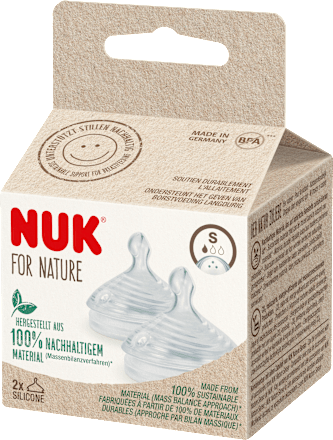 Trinksauger For Nature Silikon Gr. S, ab 6 Monaten, 2 St NUK