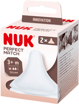 Trinksauger Perfect Match Silikon, Gr. M ab 3 Monate, 2 St NUK