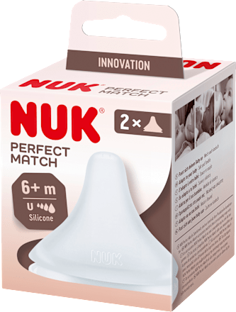 Trinksauger Perfect Match Silikon, Gr. U ab 6 Monate, 2 St NUK