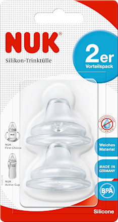 Siliconen spenen, vanaf 6 maanden, 2 stuks
