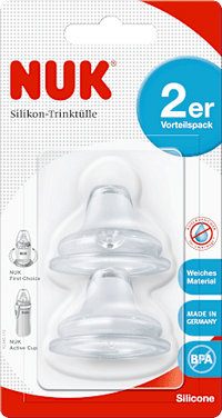Siliconen spenen, vanaf 6 maanden, 2 stuks