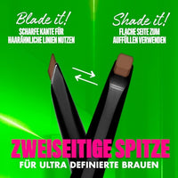 Augenbrauenstift Blade & Shade Nano, 12 Black, 0,06 g NYX PROFESSIONAL MAKEUP