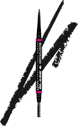 Augenbrauenstift Blade & Shade Nano, 12 Black, 0,06 g NYX PROFESSIONAL MAKEUP