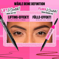 Augenbrauenstift Puder Fluff & Snatch 02 Taupe, 1 g