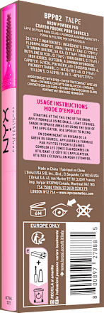 Augenbrauenstift Puder Fluff & Snatch 02 Taupe, 1 g