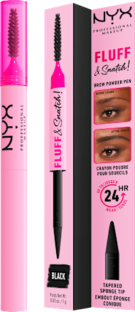 Augenbrauenstift Puder Fluff & Snatch 08 Schwarz, 1 g
