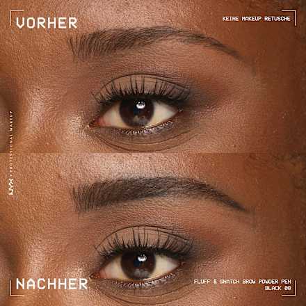 Augenbrauenstift Puder Fluff & Snatch 08 Schwarz, 1 g