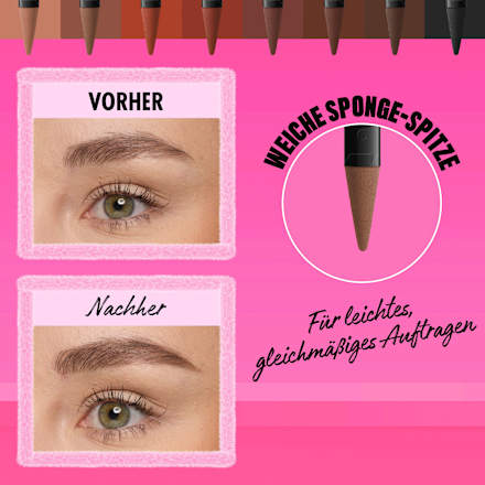 Augenbrauenstift Puder Fluff & Snatch 08 Schwarz, 1 g