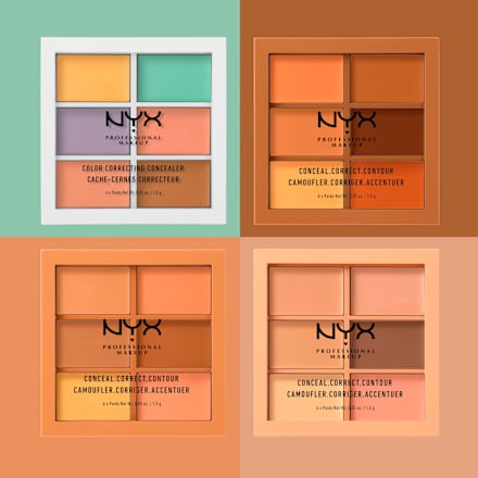 Contouringpalette 3C Color Correcting 04, 9 g NYX PROFESSIONAL MAKEUP