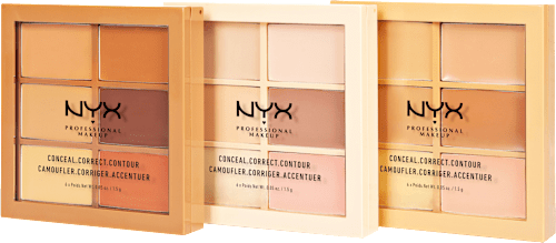Contouringpalette 3C Color Correcting 04, 9 g NYX PROFESSIONAL MAKEUP