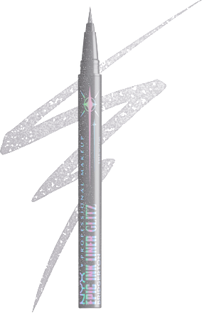 Eyeliner Bridgerton Epic Ink Glitz 01 Silber, 1 ml NYX PROFESSIONAL MAKEUP