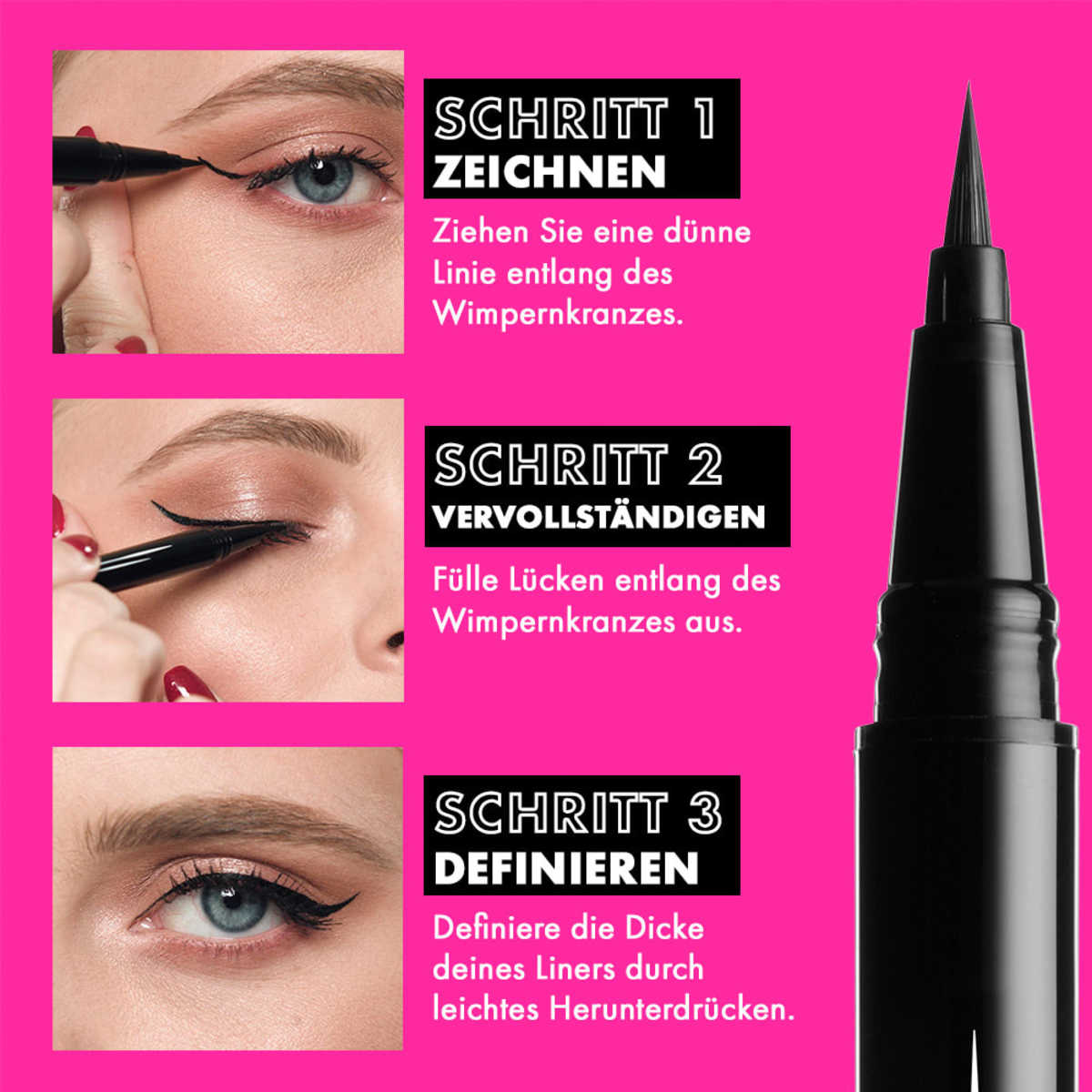 Eyeliner Epic Ink Liner 01 Zwart, 1 ml