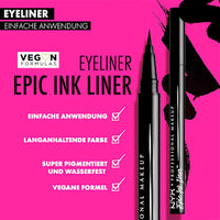 Eyeliner Epic Ink Liner 01 Zwart, 1 ml