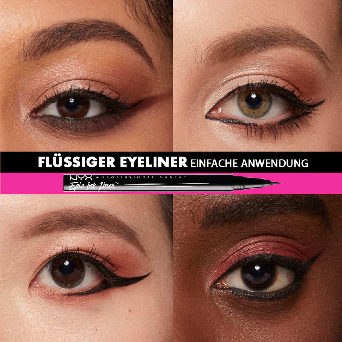 Eyeliner Epic Ink Liner 01 Zwart, 1 ml