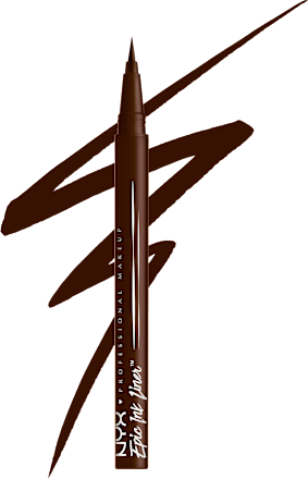 Eyeliner Epic Ink Liner 03 Dark Chocolate, 1 ml NYX PROFESSIONAL MAKEUP