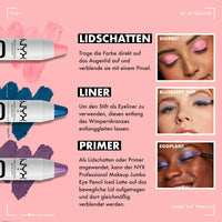 Eyeliner &amp; Oogschaduw Jumbo Melk 604A Wit, 5 g