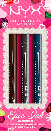 NYX PROFESSIONAL MAKEUP Eyelinerset XMAS Epic Ink Liner Trio 3tlg, 3 ml