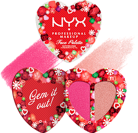 NYX PROFESSIONAL MAKEUP Farbpalette XMAS 02 Gem it out pink, 10 g