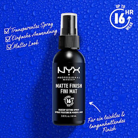 Fixierspray Matte Finish/Long Lasting Make-Up 01, 60 ml