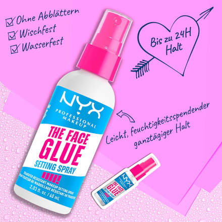 Fixierspray The Face Glue, Langanhaltend, 60 ml