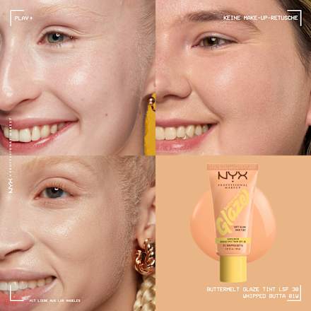 Foundation Buttermelt Glaze mit LSF 30, 01 Whipped Butta, 30 ml