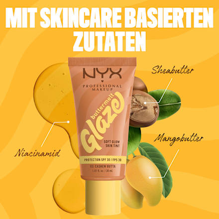 Foundation Buttermelt Glaze mit LSF 30, 03 Cashew Butta, 30 ml