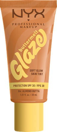 Foundation Buttermelt Glaze mit LSF 30, 04 Almond Butta, 30 ml
