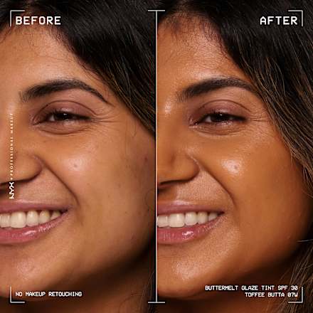 Foundation Buttermelt Glaze mit LSF 30, 07 Toffee Butta, 30 ml