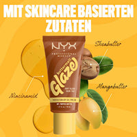 Foundation Buttermelt Glaze mit LSF 30, 07 Toffee Butta, 30 ml