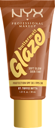 Foundation Buttermelt Glaze mit LSF 30, 07 Toffee Butta, 30 ml