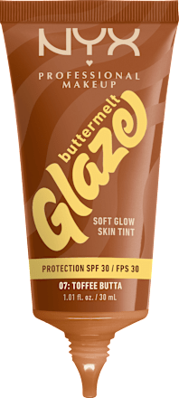 Foundation Buttermelt Glaze mit LSF 30, 07 Toffee Butta, 30 ml
