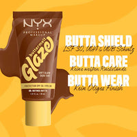 Foundation Buttermelt Glaze mit LSF 30, 08 Nutmeg Butta, 30 ml