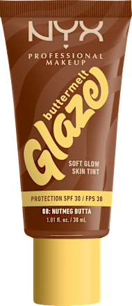 Foundation Buttermelt Glaze mit LSF 30, 08 Nutmeg Butta, 30 ml