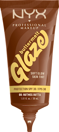 Foundation Buttermelt Glaze mit LSF 30, 08 Nutmeg Butta, 30 ml
