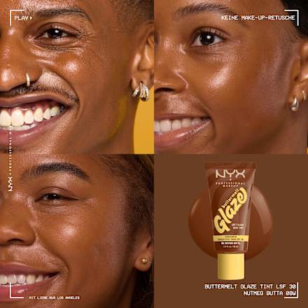 Foundation Buttermelt Glaze mit LSF 30, 08 Nutmeg Butta, 30 ml