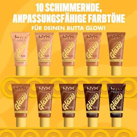 Foundation Buttermelt Glaze mit LSF 30, 08 Nutmeg Butta, 30 ml