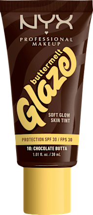 Foundation Buttermelt Glaze met SPF 30, 10 Chocolade Butta, 30 ml