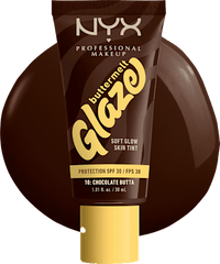 Foundation Buttermelt Glaze met SPF 30, 10 Chocolade Butta, 30 ml