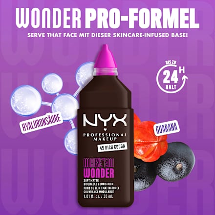 Foundation Make 'EM Wonder 45 Rich Cocoa, 30 ml