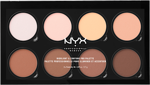 Highlight & Contouring Pro Palette 01, 21,6 g NYX PROFESSIONAL MAKEUP