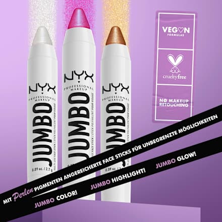 Highlighter Jumbo Face Stick 02 Vanilla Ice Cream, 2,7 g NYX PROFESSIONAL MAKEUP