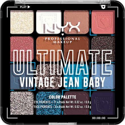 Lidschatten Palette Ultimate 01W Vintage Jean Baby, 12,8 g NYX PROFESSIONAL MAKEUP