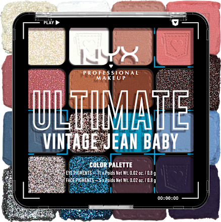Lidschatten Palette Ultimate 01W Vintage Jean Baby, 12,8 g NYX PROFESSIONAL MAKEUP