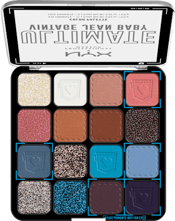 Lidschatten Palette Ultimate 01W Vintage Jean Baby, 12,8 g NYX PROFESSIONAL MAKEUP