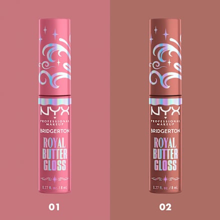 Lipgloss Bridgerton Royal Butter 01 Angel Food Cake, 8 ml NYX PROFESSIONAL MAKEUP