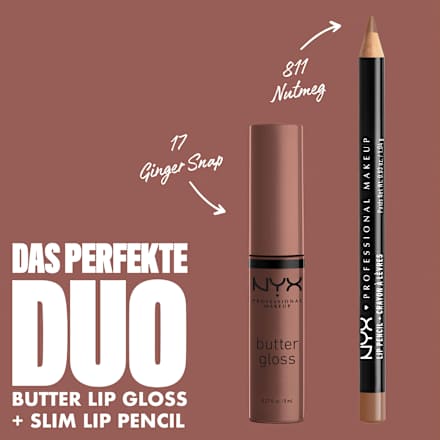 Lipgloss Butter 17 Ginger Snap, 8 ml NYX PROFESSIONAL MAKEUP