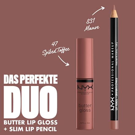 Lipgloss Butter 47 Spiked Toffee, 8 ml NYX PROFESSIONAL MAKEUP