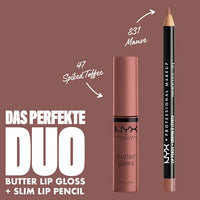 Lipgloss Butter 47 Spiked Toffee, 8 ml NYX PROFESSIONAL MAKEUP