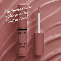 Lipgloss Butter 47 Spiked Toffee, 8 ml NYX PROFESSIONAL MAKEUP
