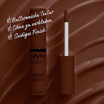 Lipgloss Butter 53 Lava Cake, 8 ml NYX PROFESSIONAL MAKEUP